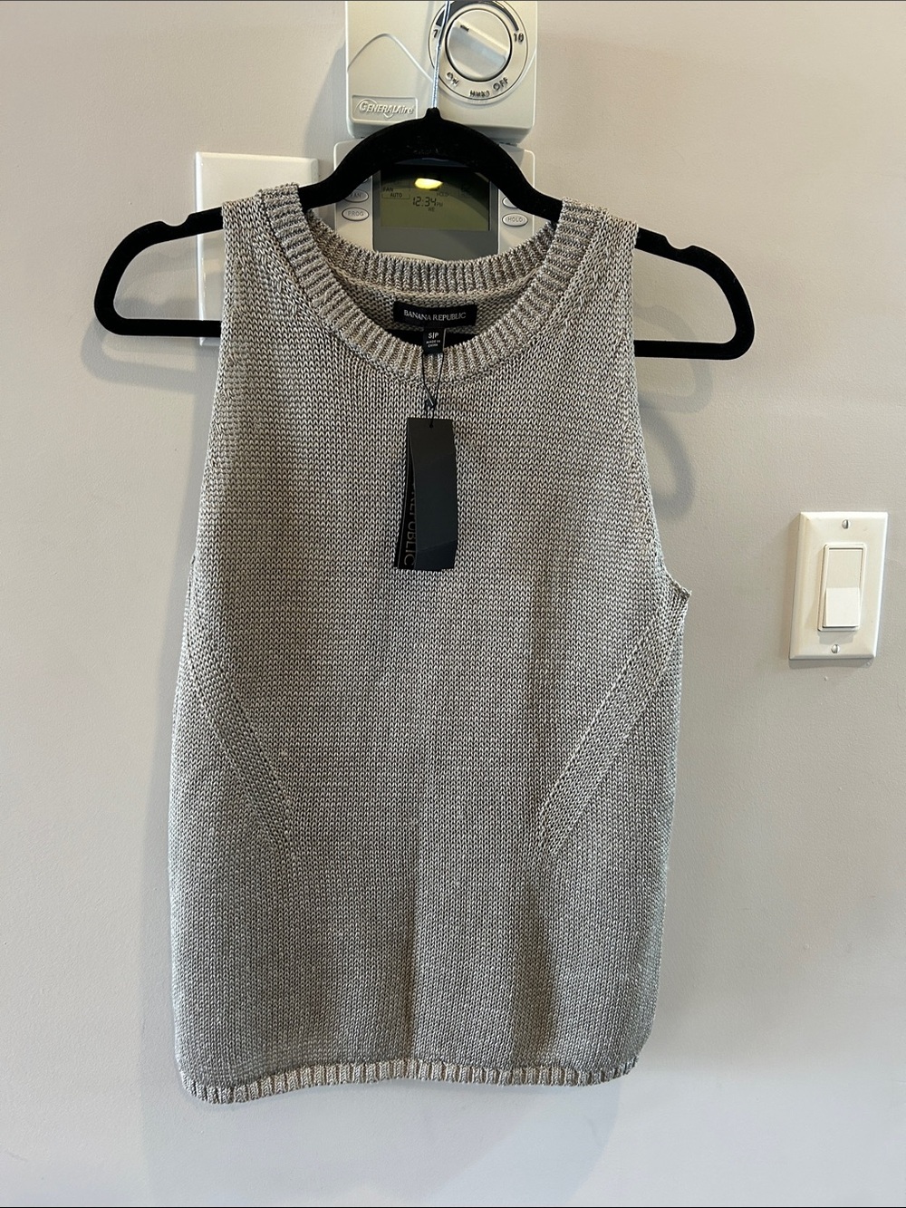 Banana Republic Metallic Sweater Tank NWT